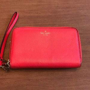 Kate spade double zipper wallet wristlet